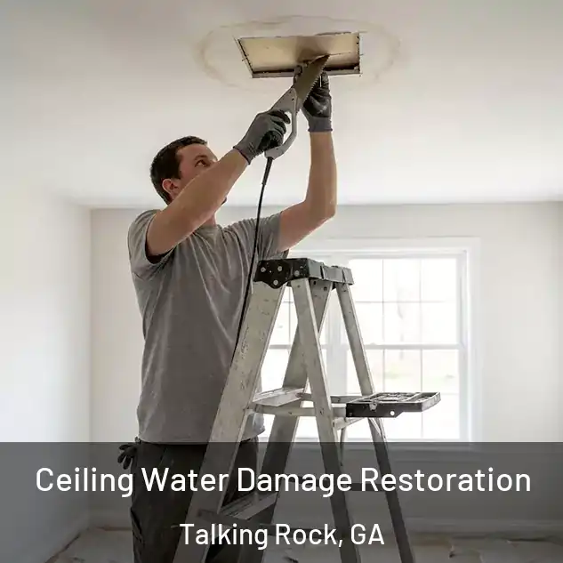  Ceiling Water Damage Restoration Talking Rock, GA