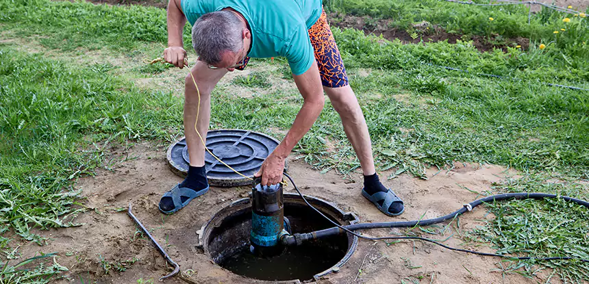 Outdoor Sewage Cleanup in Talking Rock