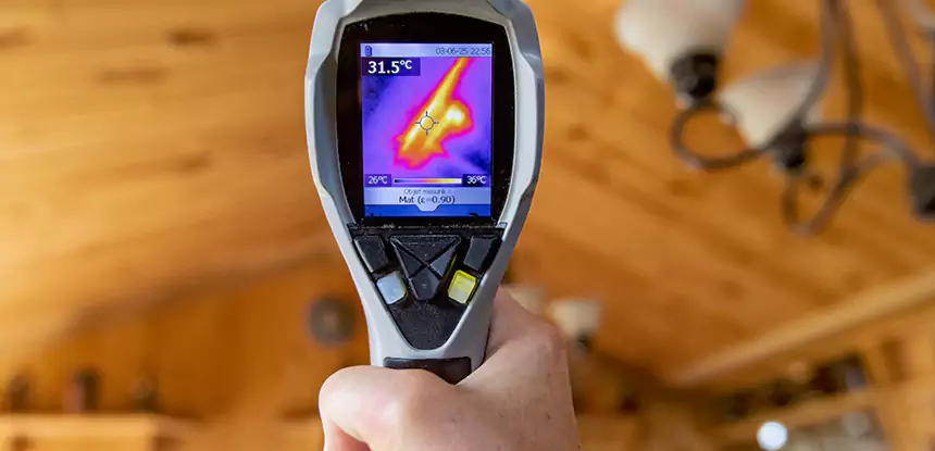 Infrared Camera Roof Leak Detection in Talking Rock