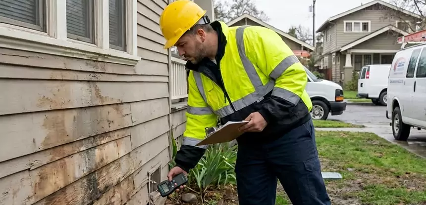 Water Damage Exterior Wall Talking Rock